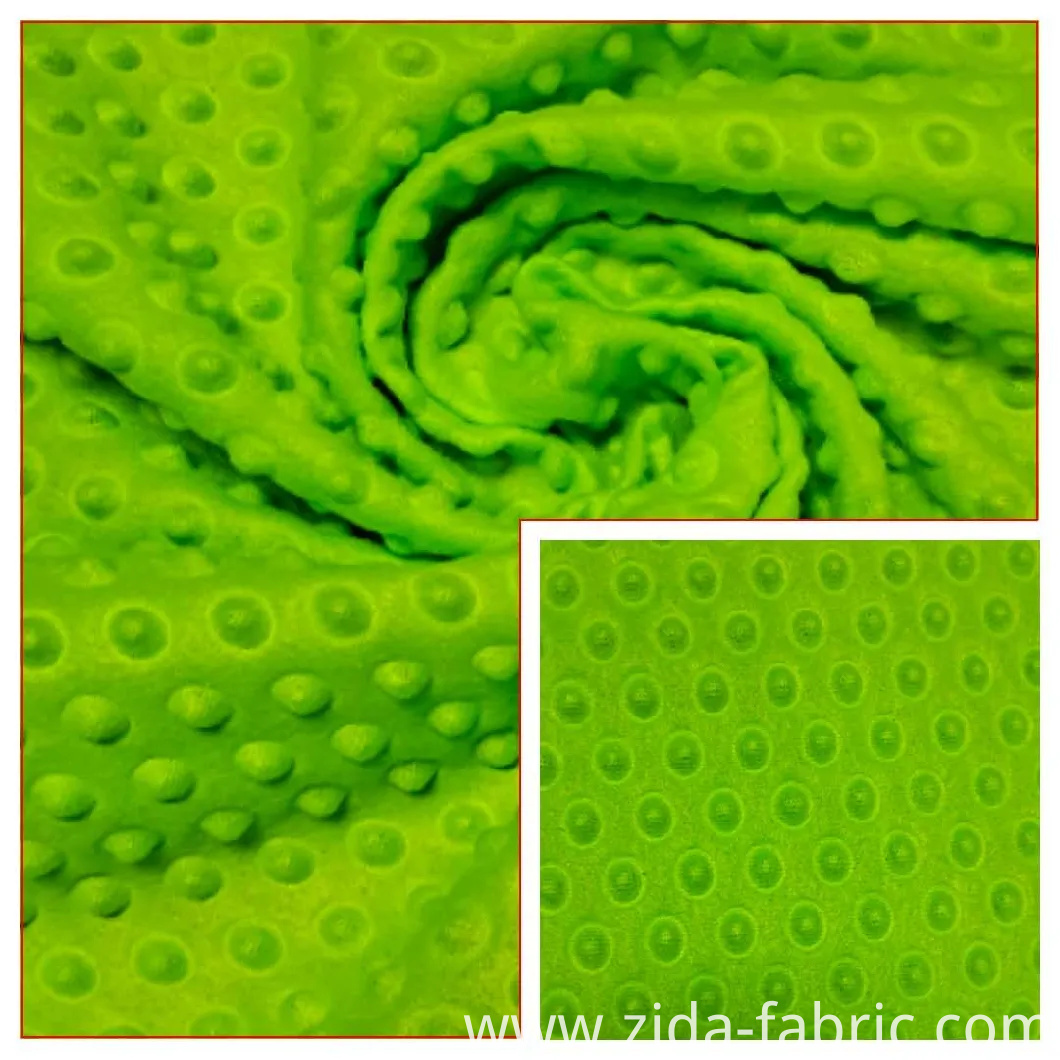 100% Polyester Polar Fleece with Embossed Fabric